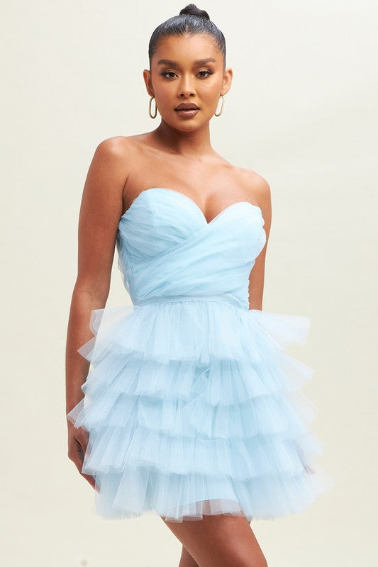 VESTIDO TUL ATHENA AZUL PASTEL