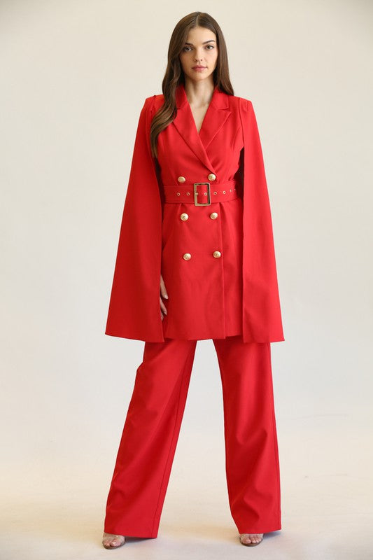 SET TRAJE BOSS GIRL ROJO