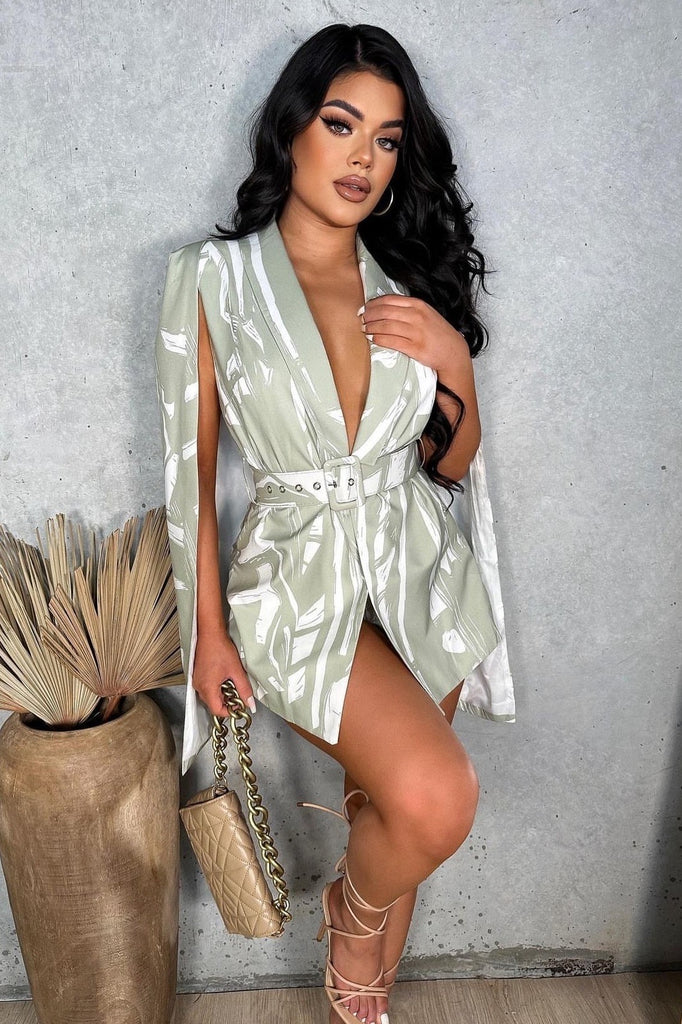 ROMPER-CAPA SAGE BLANCO/VERDE