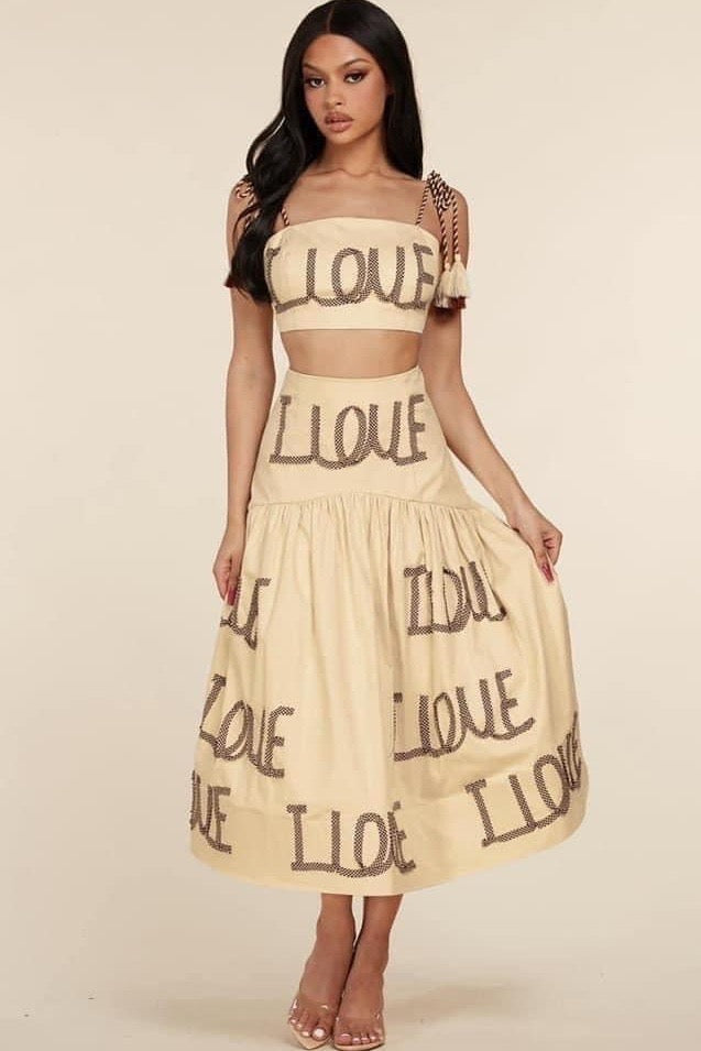 SET LOVE TOP FALDA