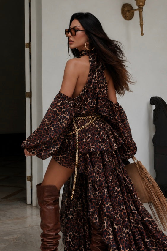MAXI SET MEDITERRANEO VOLANTES ANIMAL PRINT