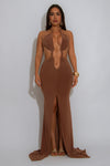 MAXI VESTIDO SEDUCCION  CAFE