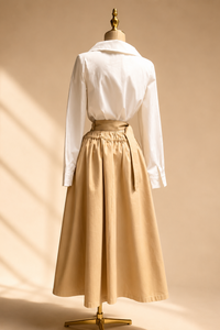 SET MAGNOLIA BLANCO/BEIGE FALDA