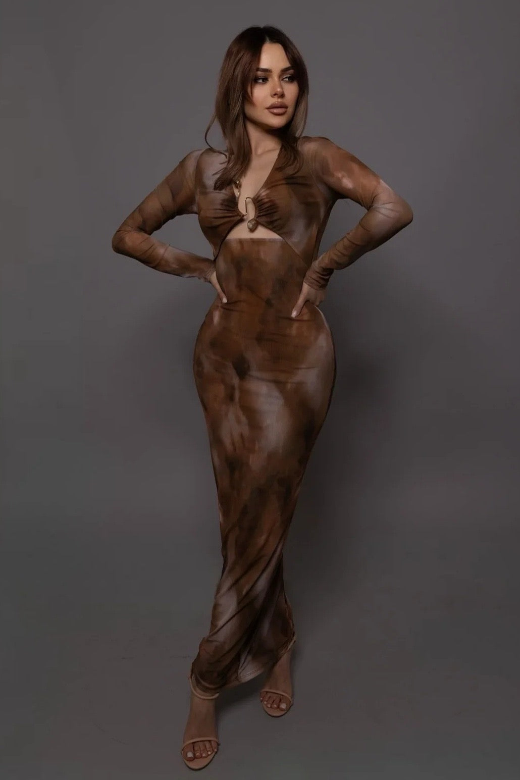 VESTIDO MESH AMBAR DIJE
