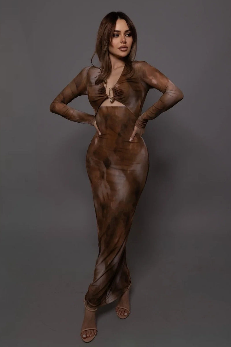 VESTIDO MESH AMBAR DIJE