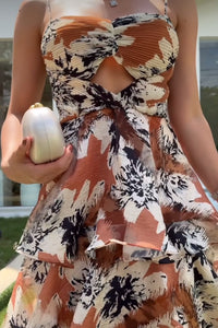 MAXI VESTIDO VOLANTES ORGANZA