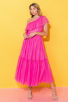 MAXI VESTIDO CANDY PINK TULLE