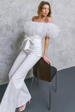 JUMPSUIT TULLE DONNA BLANCO