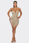 VESTIDO EXOTIC NUDE CRISTALES