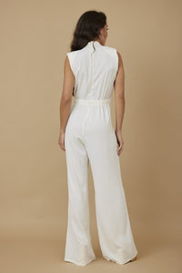 JUMPSUIT PALAZZO LINEA BLANCO/NEGRO
