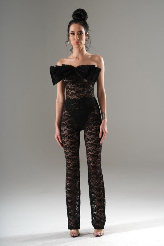 JUMPSUIT SEXY LACE MOÑO