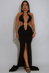 MAXI VESTIDO SEDUCCION  NEGRO