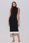 VESTIDO ABY TEJIDO NEGRO BLANCO
