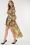 VESTIDO-GABARDINA IRREGULAR MESH MARTINA