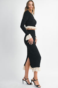 CONJUNTO SET DIXIE NEGRO/NUDE