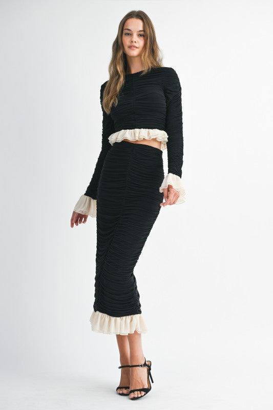 CONJUNTO SET DIXIE NEGRO/NUDE