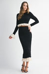 CONJUNTO SET DIXIE NEGRO/NUDE