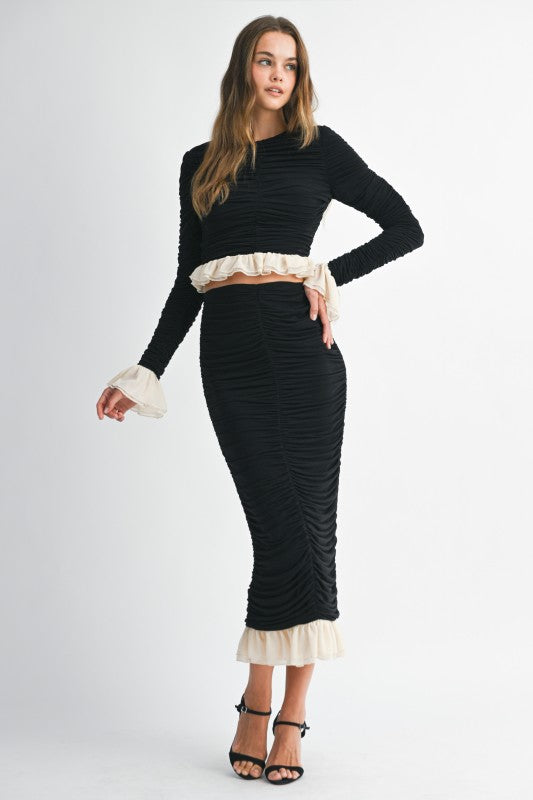 CONJUNTO SET DIXIE NEGRO/NUDE