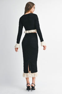 CONJUNTO SET DIXIE NEGRO/NUDE