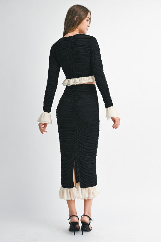 CONJUNTO SET DIXIE NEGRO/NUDE