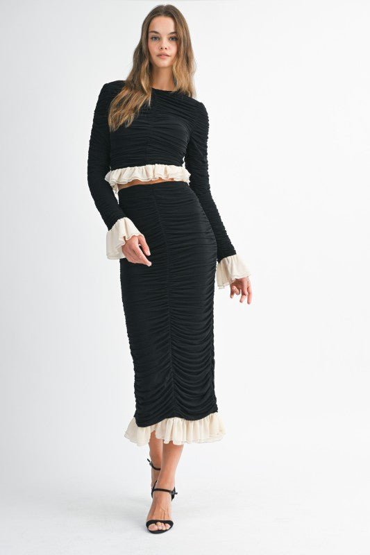 CONJUNTO SET DIXIE NEGRO/NUDE