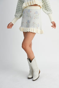 SET CONJUNTO GARDEN SUETER FALDA