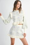 SET CONJUNTO GARDEN SUETER FALDA