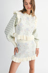 SET CONJUNTO GARDEN SUETER FALDA