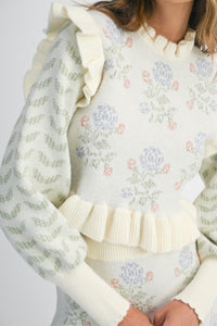 SET CONJUNTO GARDEN SUETER FALDA