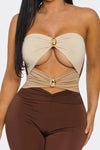 JUMPSUIT COCKTAIL STRAPLESS CAFE