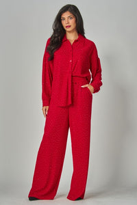 SET CONJUNTO ROJO BRILLOS