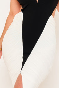 MAXI VESTIDO ARIADNA DRAPEADO SIRENA