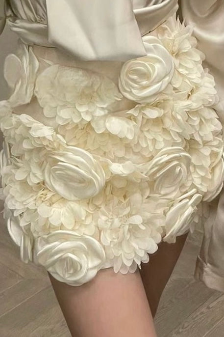 SET CONJUNTO FLORAL LOVE BEIGE