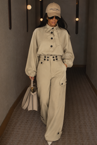 CONJUNTO MANUELA PANTALON TOP GABARDINA