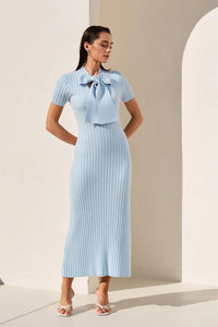 VESTIDO BABY BLUE TEJIDO