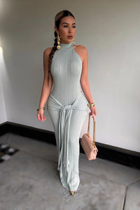 MAXI VESTIDO TEJIDO SAGE