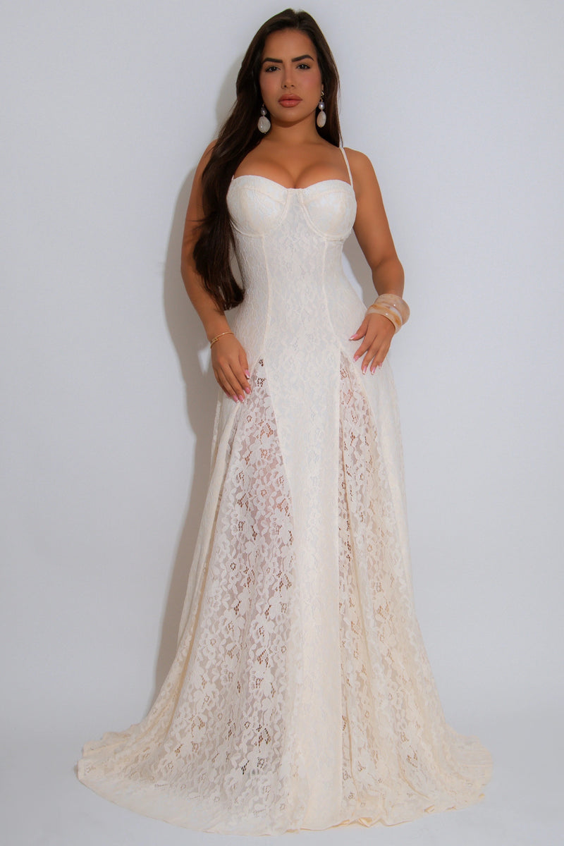 MAXI VESTIDO ANABELLA ENCAJE