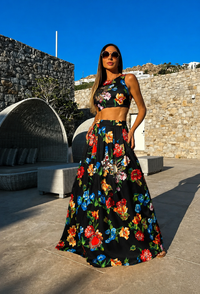 MAXI SET MARIEL NEGRO FLORAL