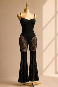 JUMPSUIT ENCAJE BODY NEGRO