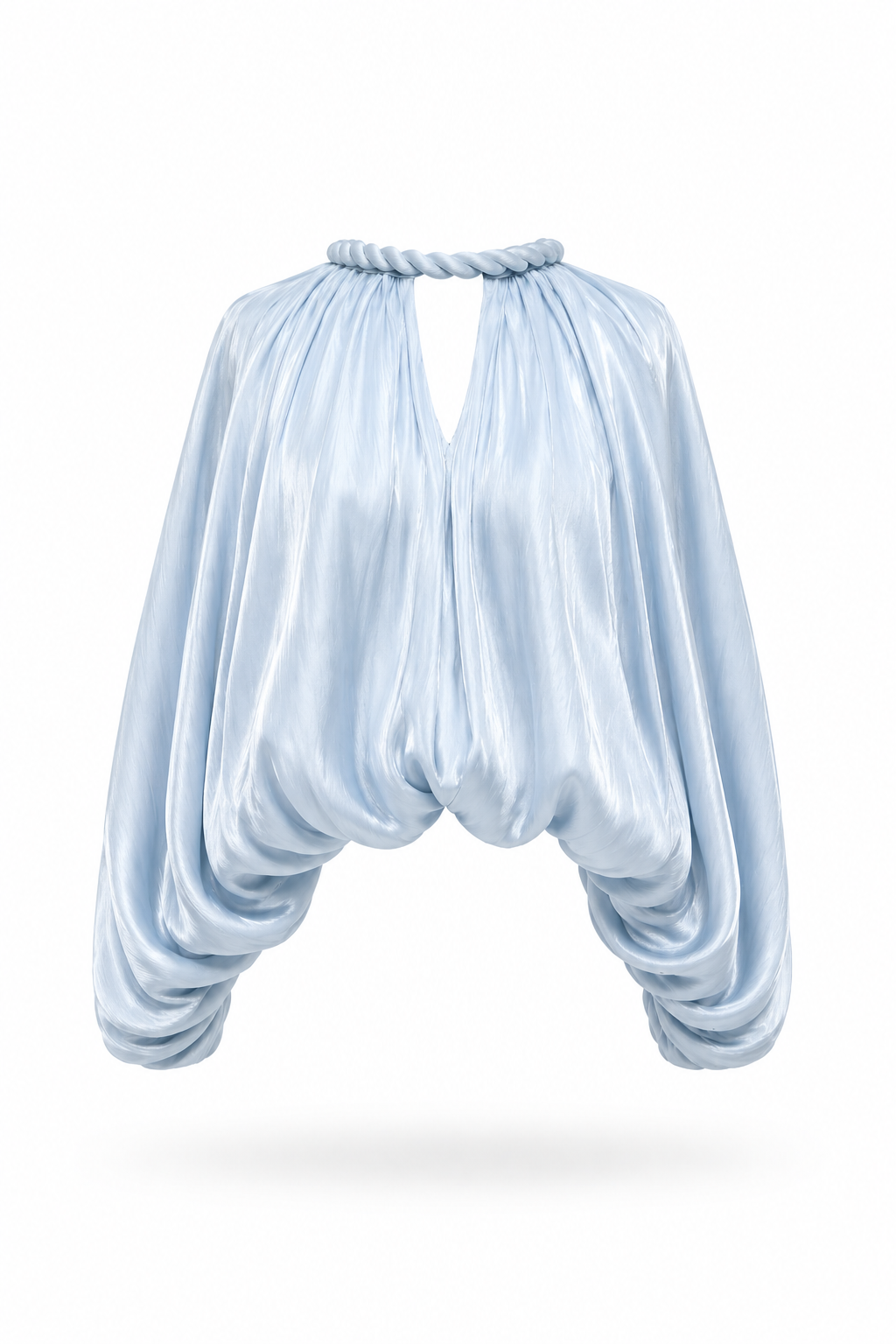 BLUSA PARIS ORGANZA AZUL