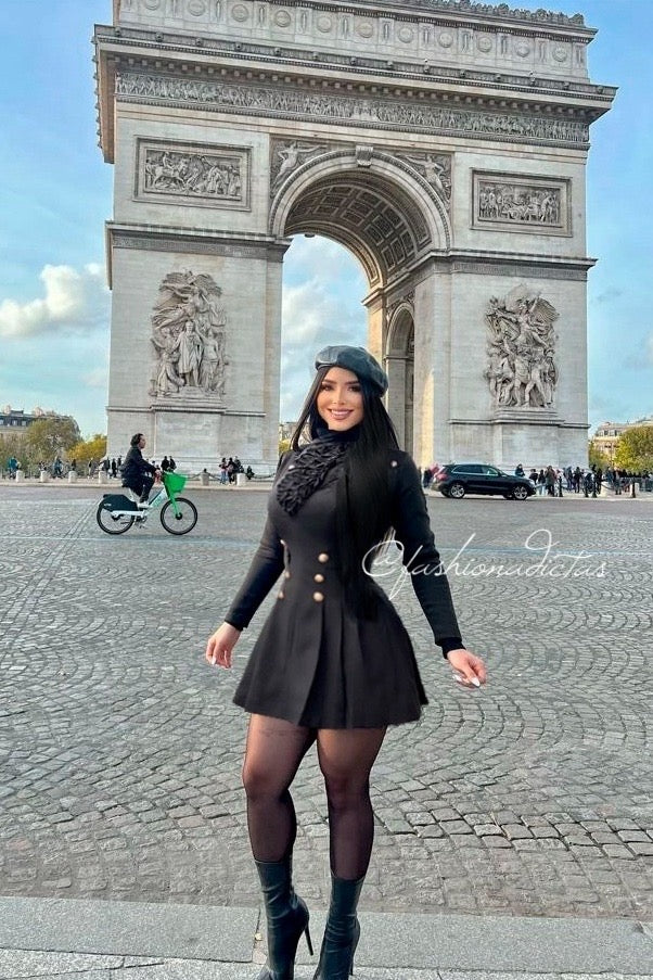 VESTIDO KIM NEGRO 2 PIEZAS
