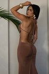 MAXI VESTIDO SEDUCCION  CAFE