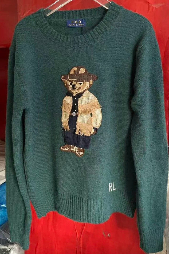 SUETER TEDDY BEAR VERDE