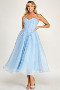 MAXI VESTIDO BABY BLUE ORGANZA