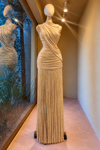VESTIDO ORO DIANA BARBILLAS GLITTER