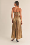 MAXI SET GOLD METALICO TOP-FALDA