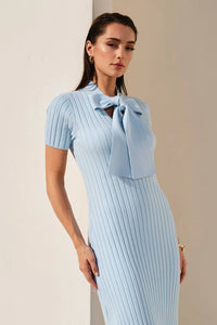 VESTIDO BABY BLUE TEJIDO
