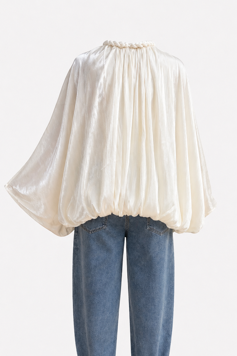 BLUSA PARIS ORGANZA BLANCA