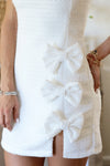 VESTIDO AZURA CHANEL MOÑOS BLANCO