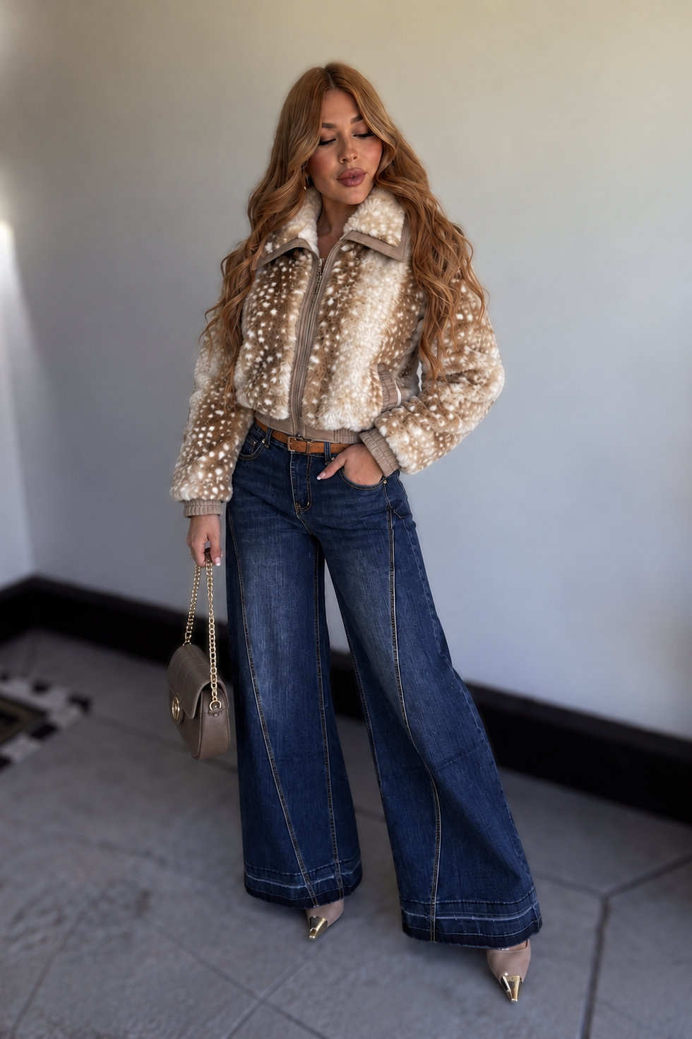 JEANS PANTALON BAGGUI MEZCLILLA OSCURA